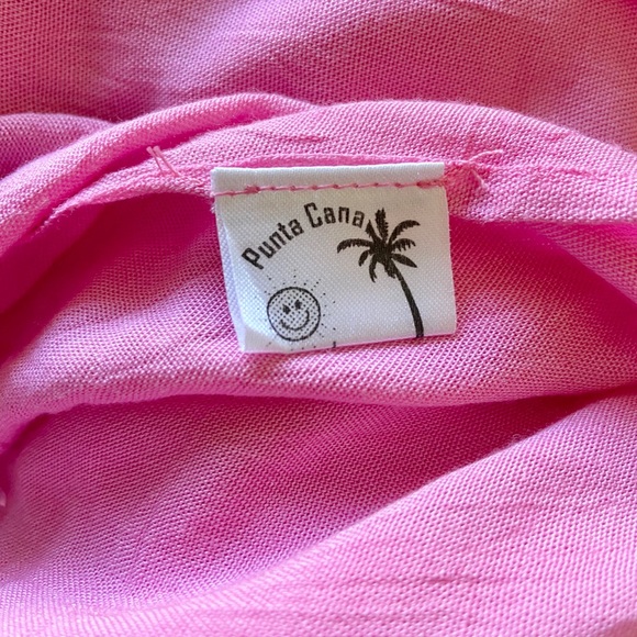 Punta Cana Pink Beaded Tassel Scarf - Picture 6 of 6